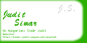 judit simar business card